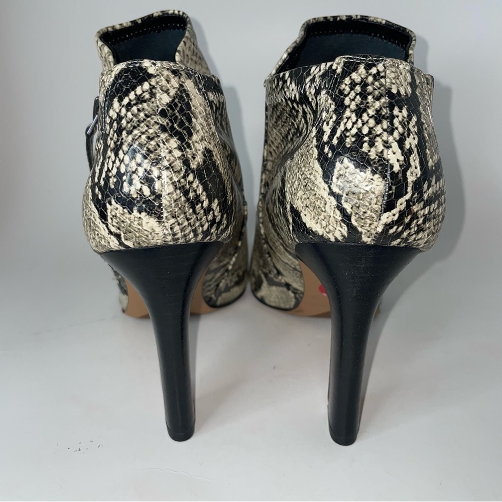 FRANCO SARTO KORA Snake Print Ankle Boots Booties Size 10 - Picture 7 of 11